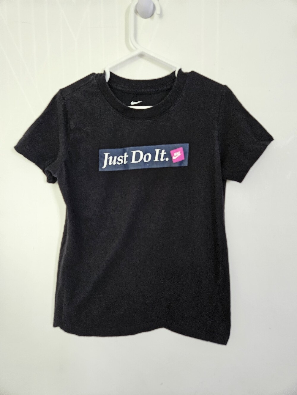 Nike The Nike Tee Just Do It Box Logo Black Short Sleeve Shirt Size S